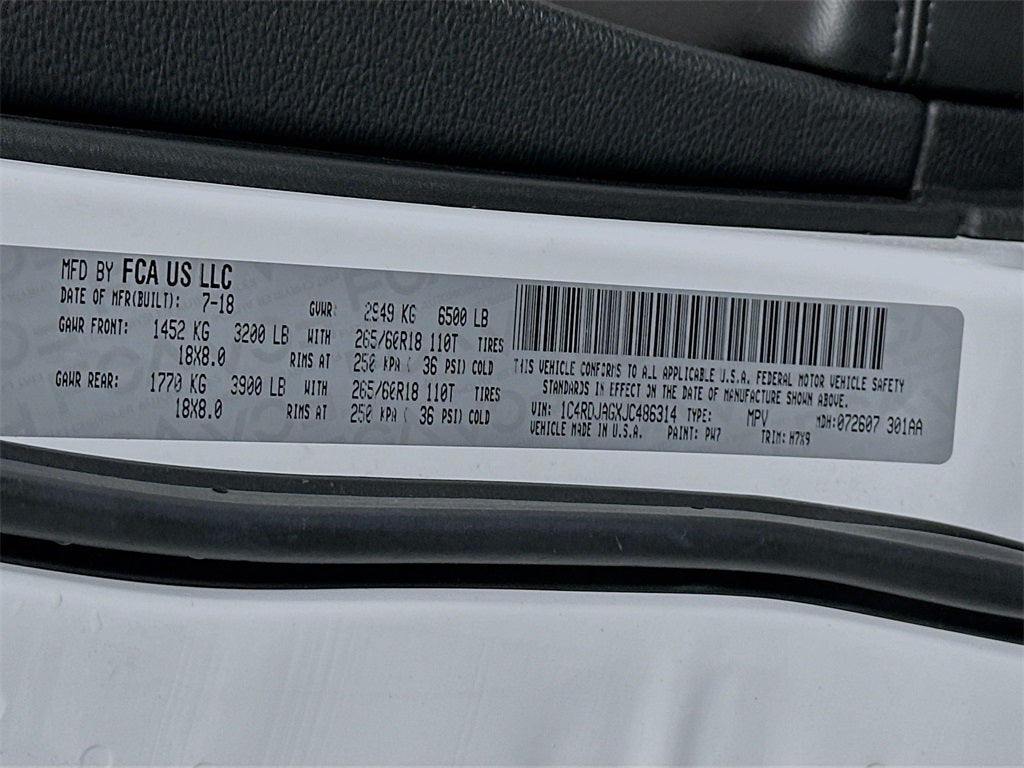 2018 Dodge Durango SXT AWD