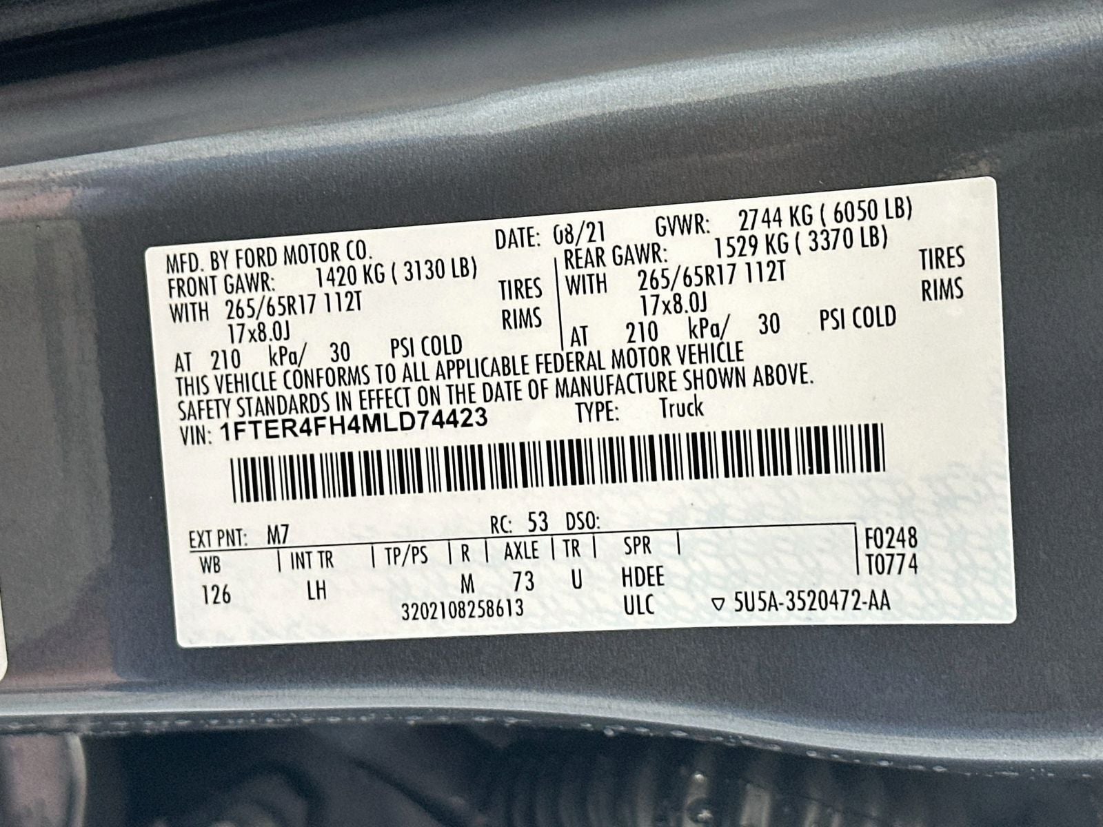 2021 Ford Ranger XLT