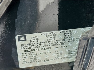 2018 Chevrolet Colorado LT