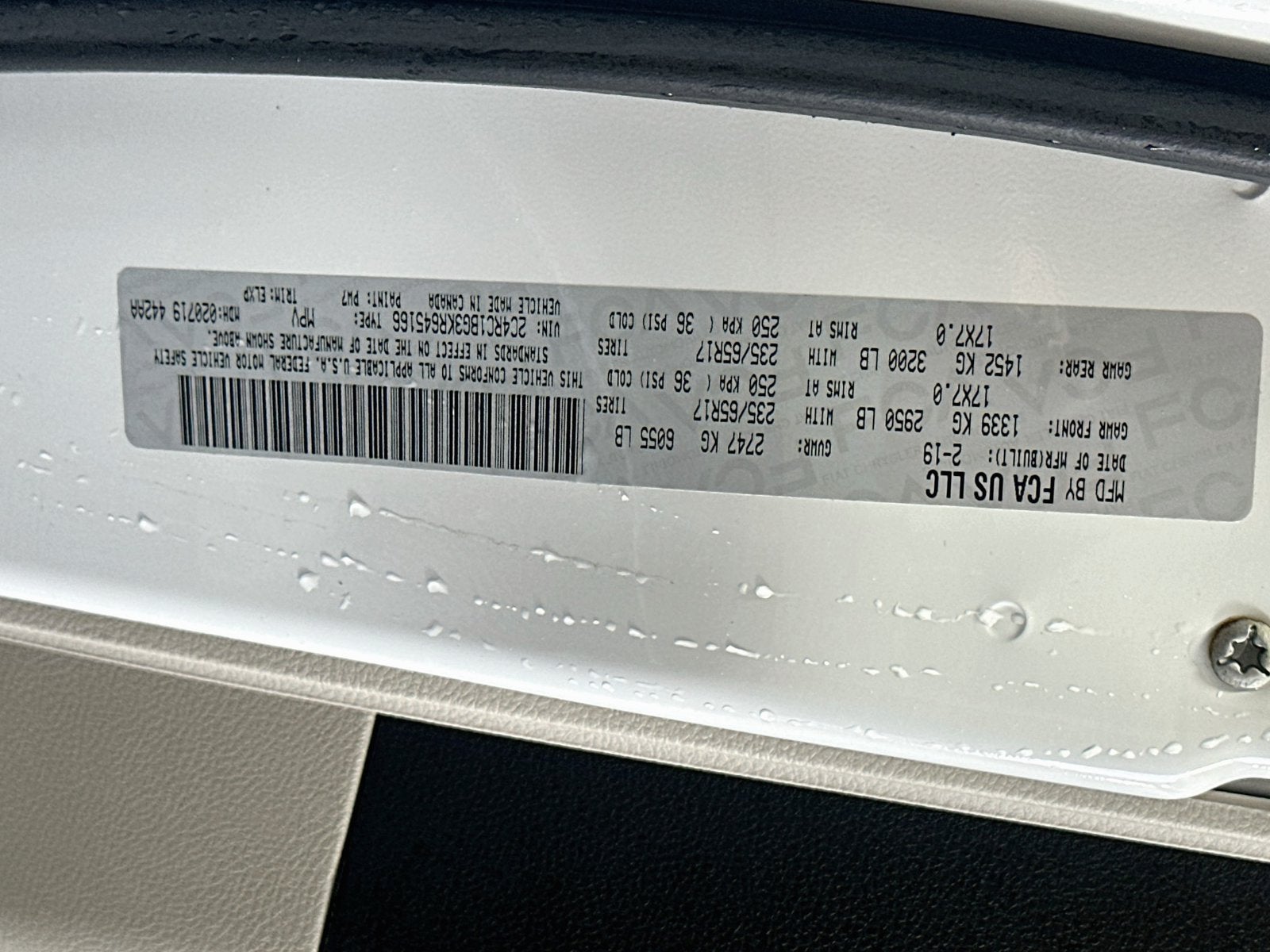 2019 Chrysler Pacifica Touring L