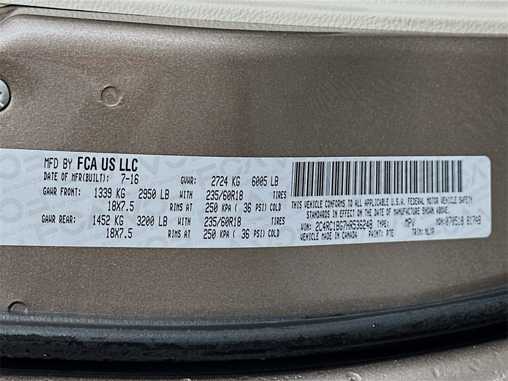 2017 Chrysler Pacifica Touring-L