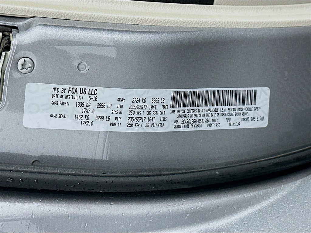 2017 Chrysler Pacifica Touring-L Plus