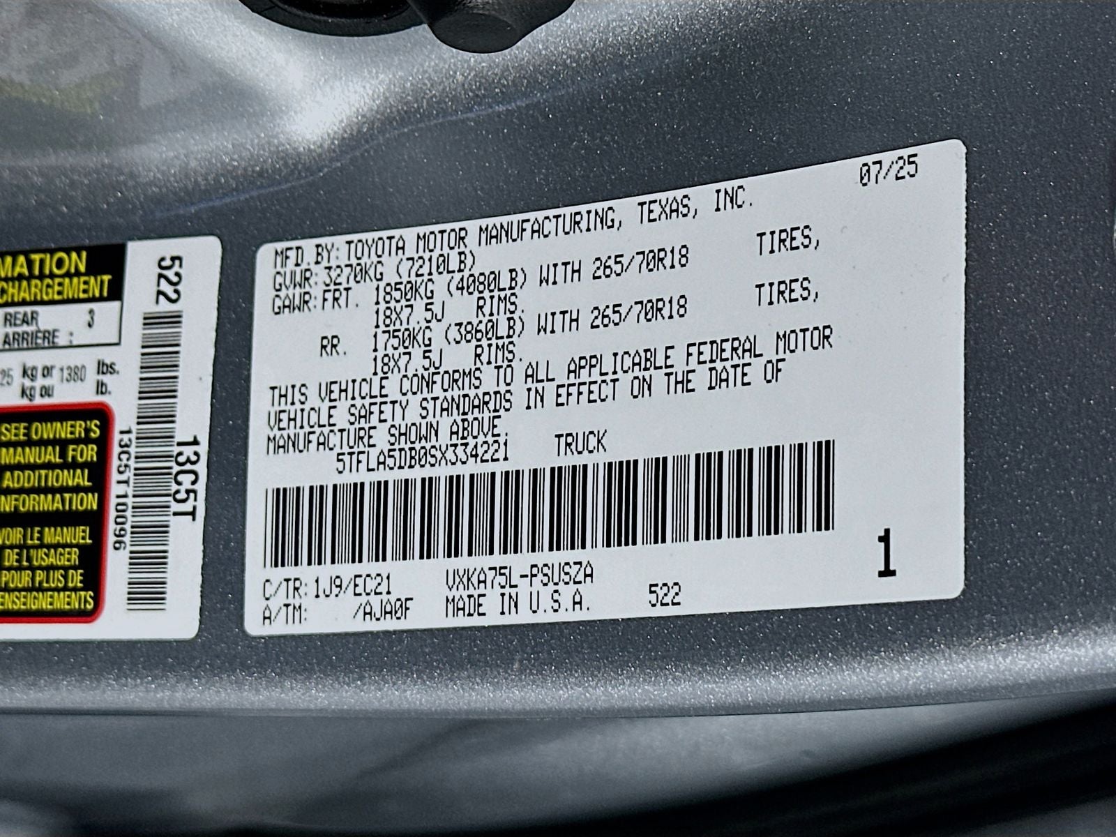 2025 Toyota Tundra SR5