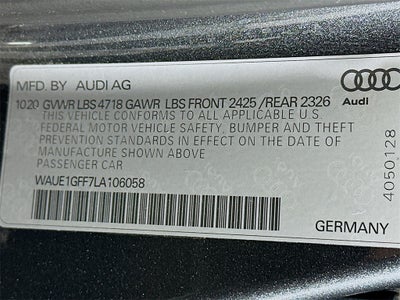 2020 Audi S3 Premium Plus TFSI quattro S tronic