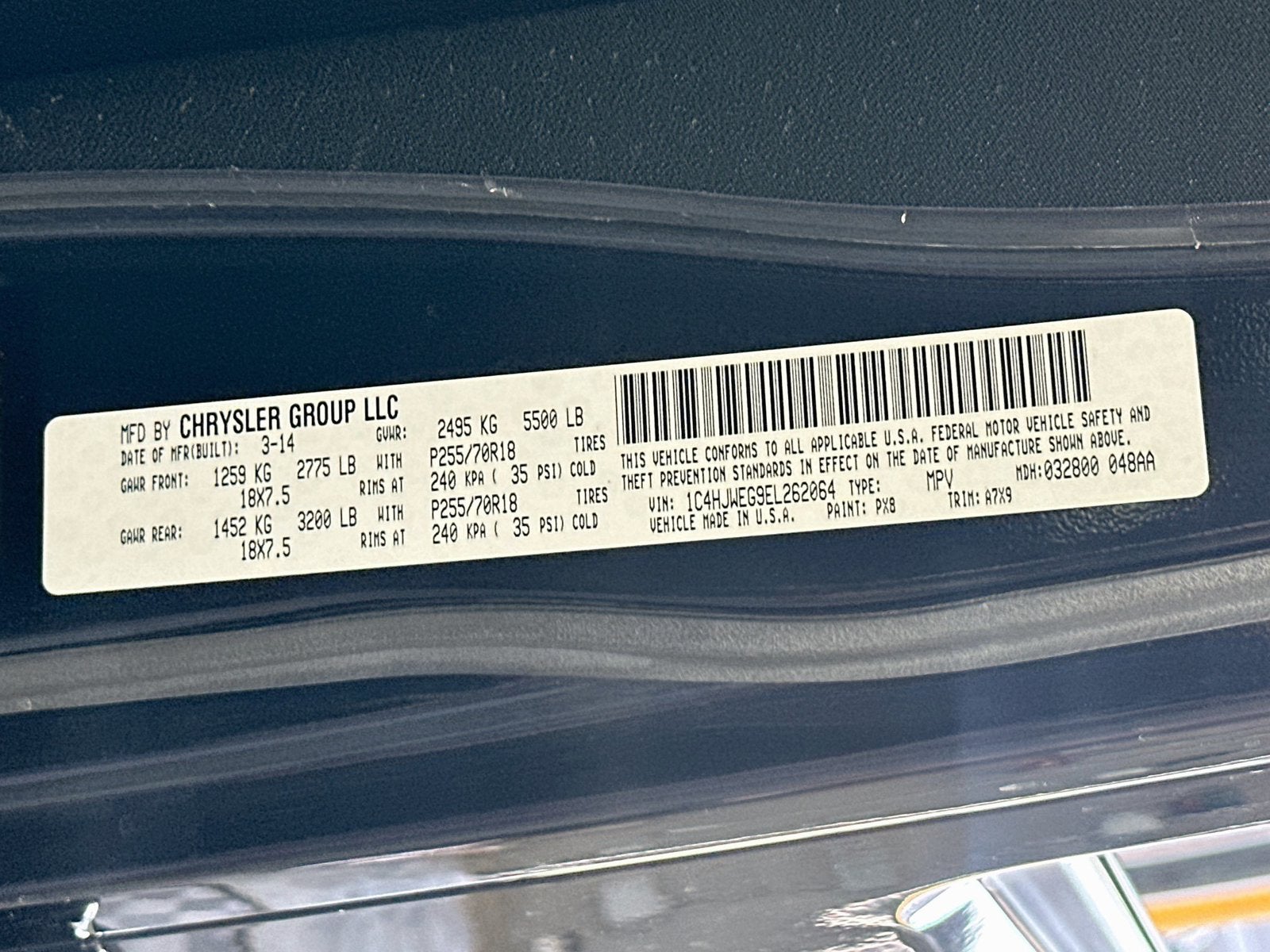 2014 Jeep Wrangler Unlimited Sahara
