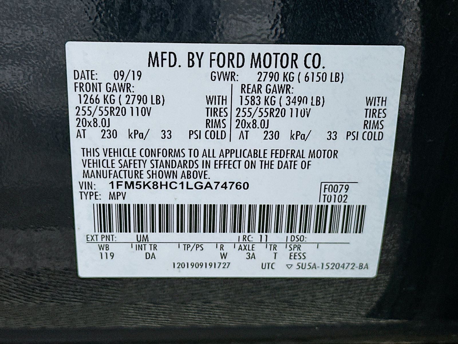2020 Ford Explorer Platinum