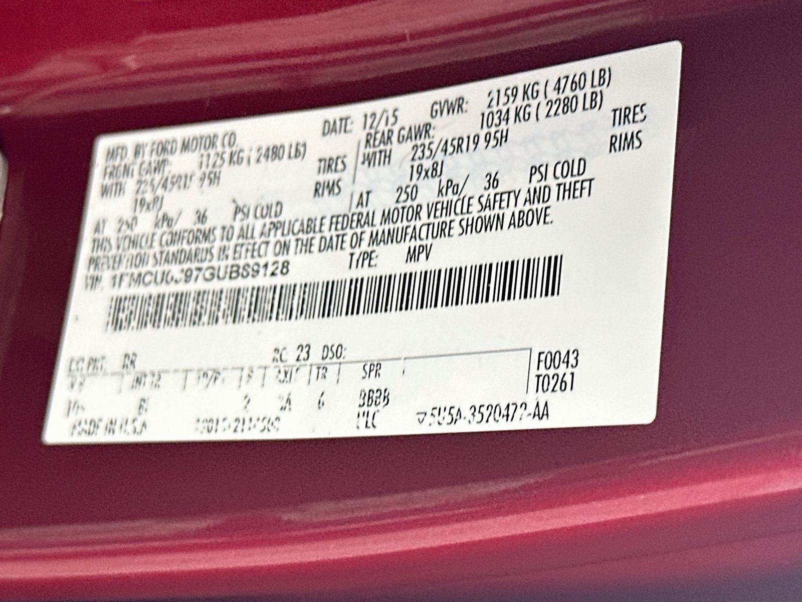 2016 Ford Escape Titanium