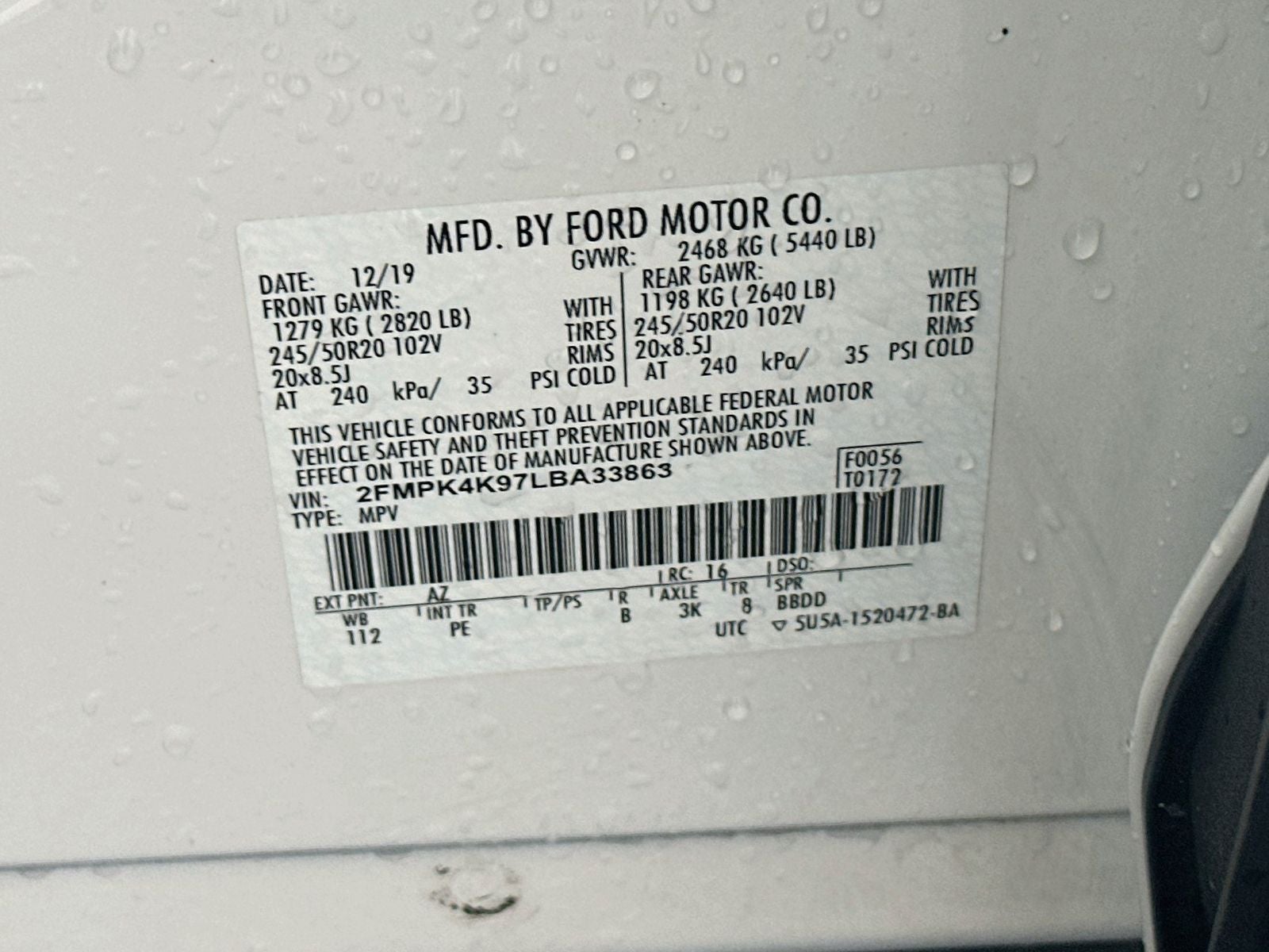 2020 Ford Edge Titanium