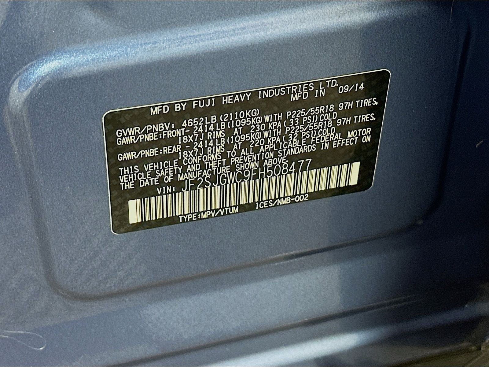 2015 Subaru Forester 2.0XT Touring