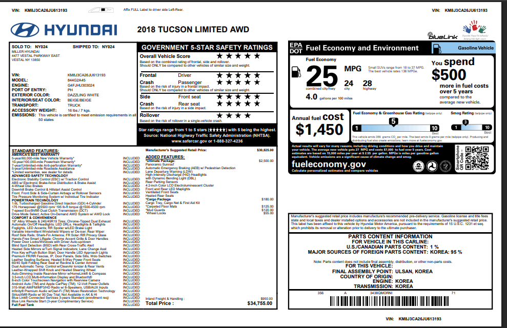 2016 Hyundai Tucson Limited