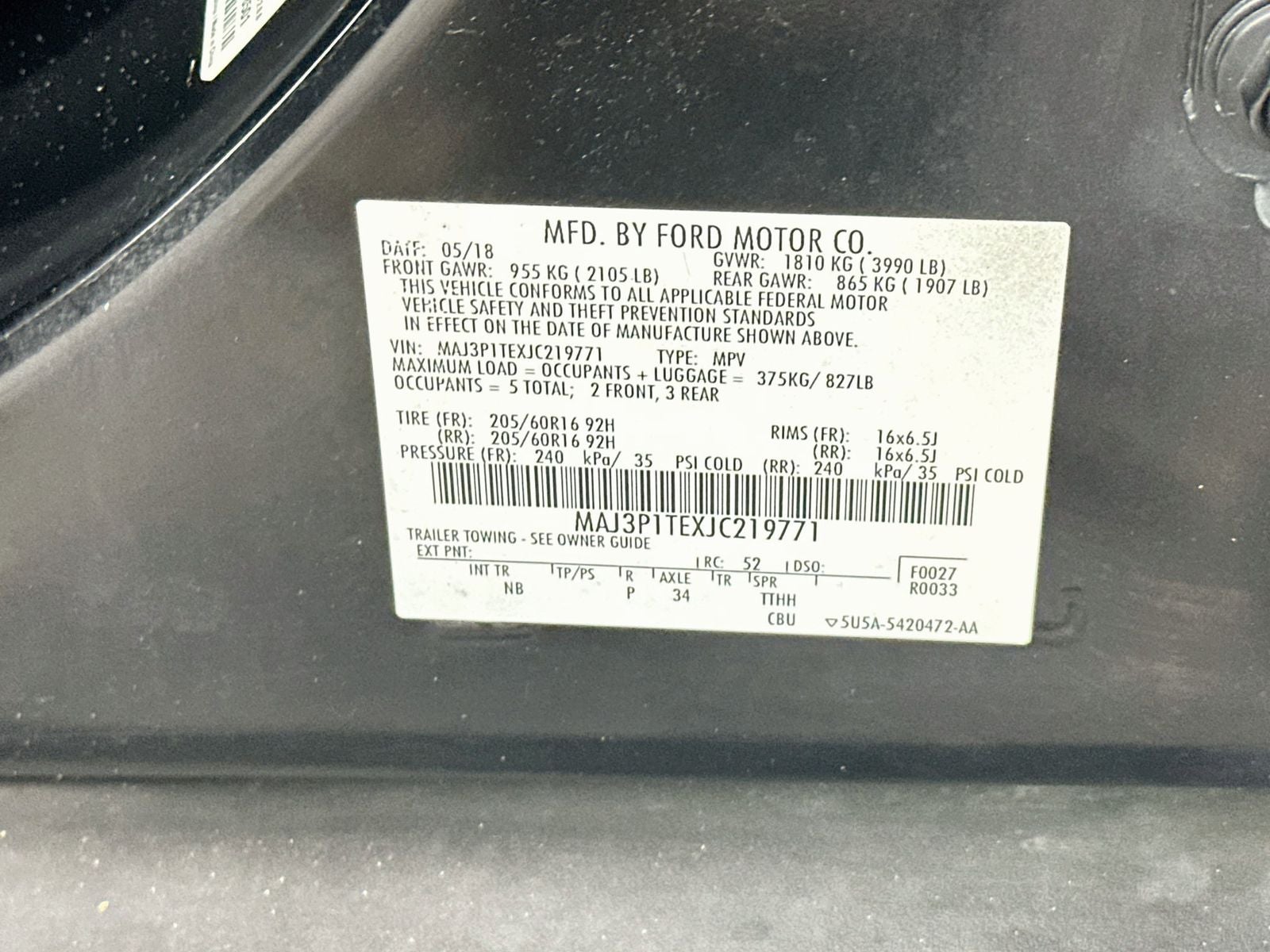 2018 Ford EcoSport SE