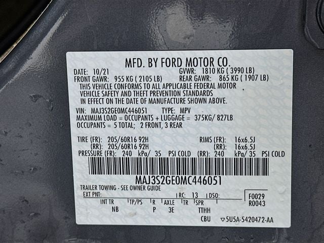 2021 Ford EcoSport SE