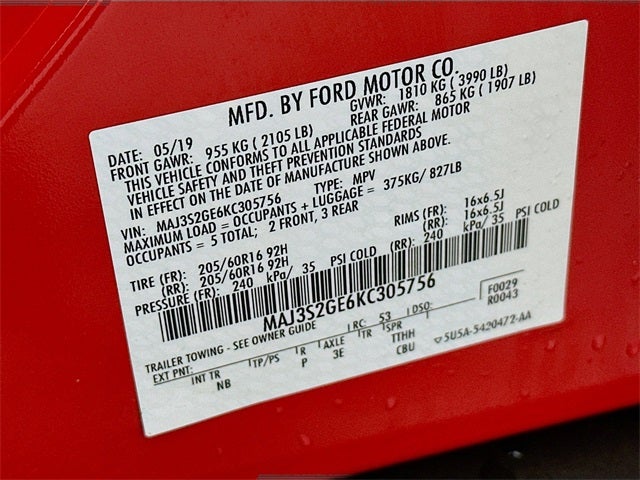 2019 Ford EcoSport SE