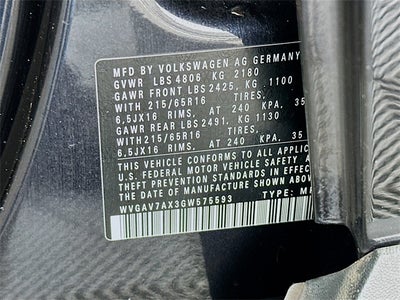 2016 Volkswagen Tiguan S