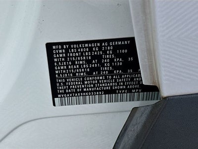 2017 Volkswagen Tiguan 2.0T S