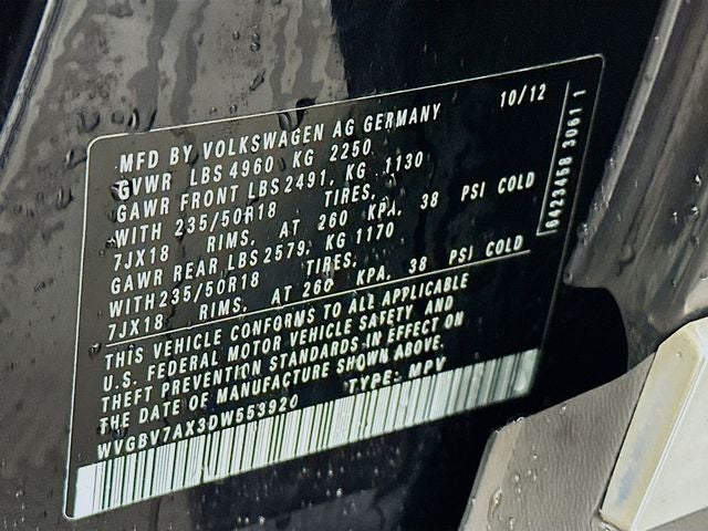 2013 Volkswagen Tiguan SE 4Motion