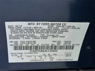 2018 Ford Taurus SEL