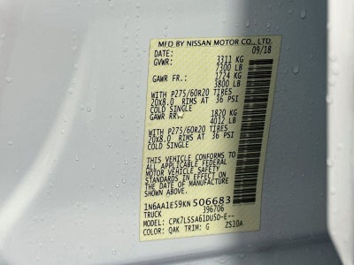 2019 Nissan Titan SV