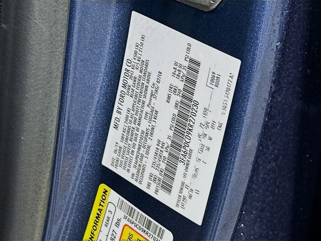 2019 Ford Fusion SEL