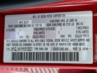 2021 Mazda Mazda6 Grand Touring Reserve