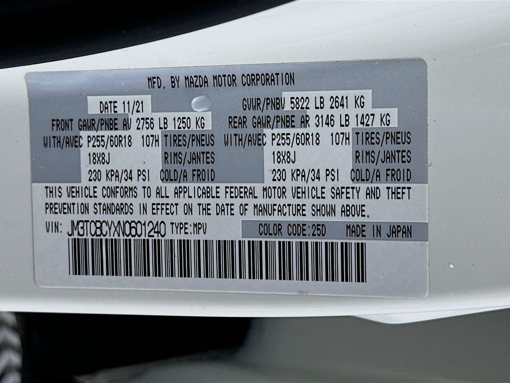 2022 Mazda Mazda CX-9 Touring