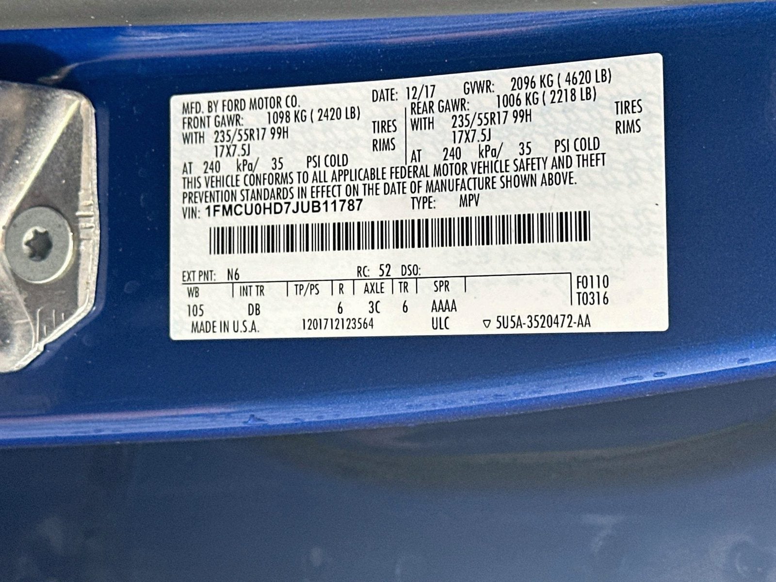 2018 Ford Escape SEL