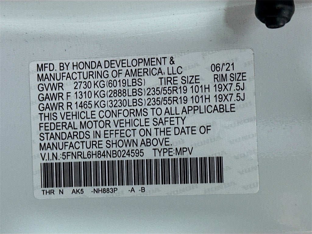 2022 Honda Odyssey Touring