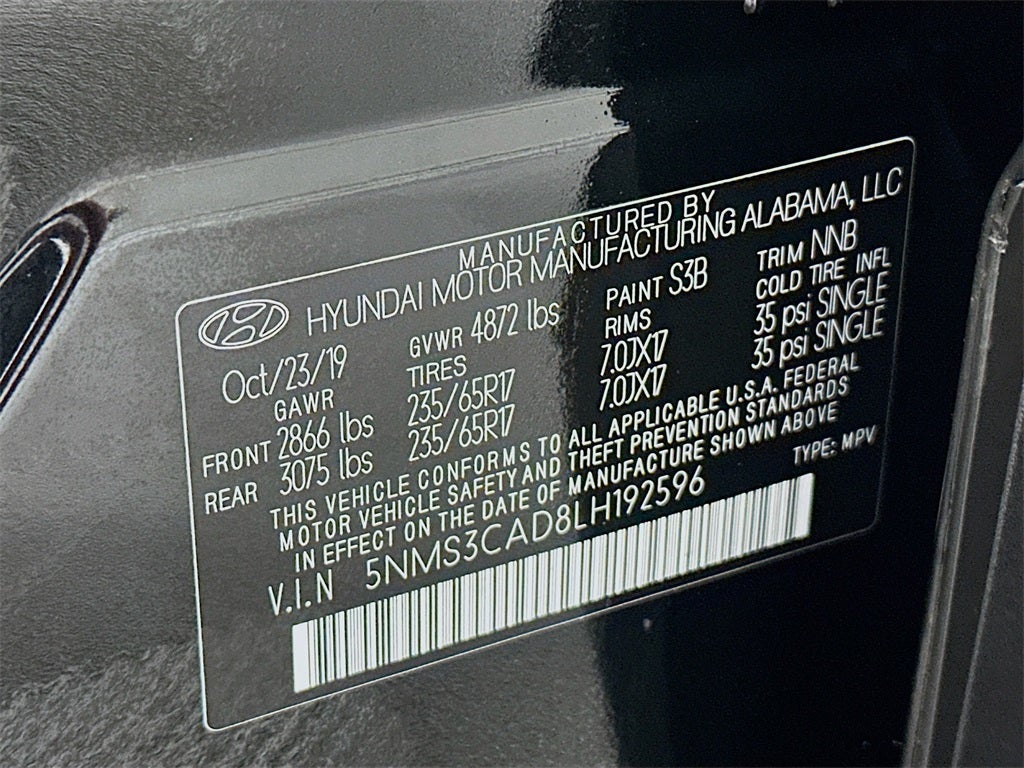 2020 Hyundai Santa Fe SEL