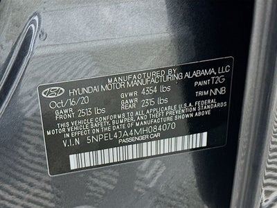 2021 Hyundai Sonata SEL