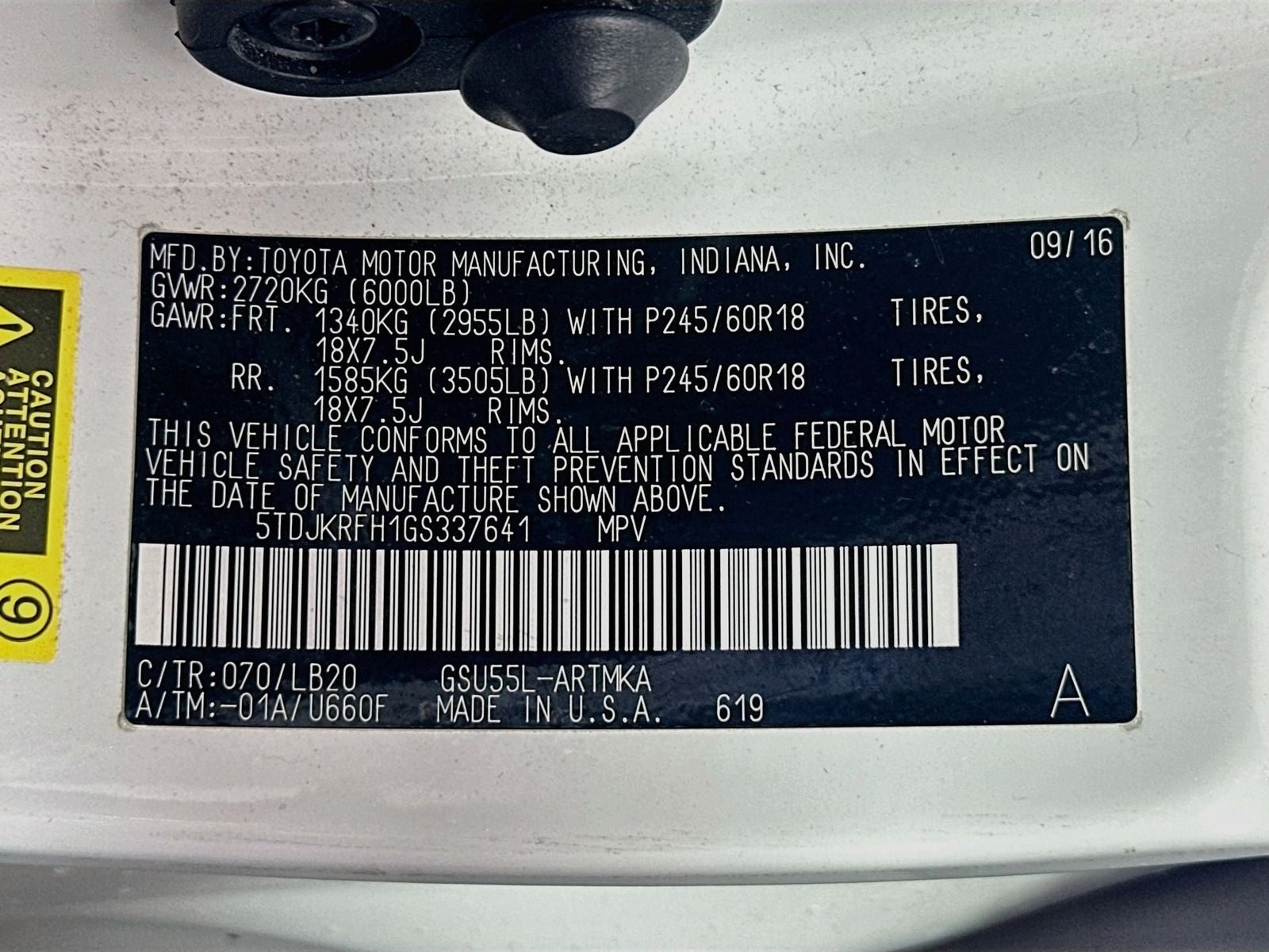 2016 Toyota Highlander XLE V6