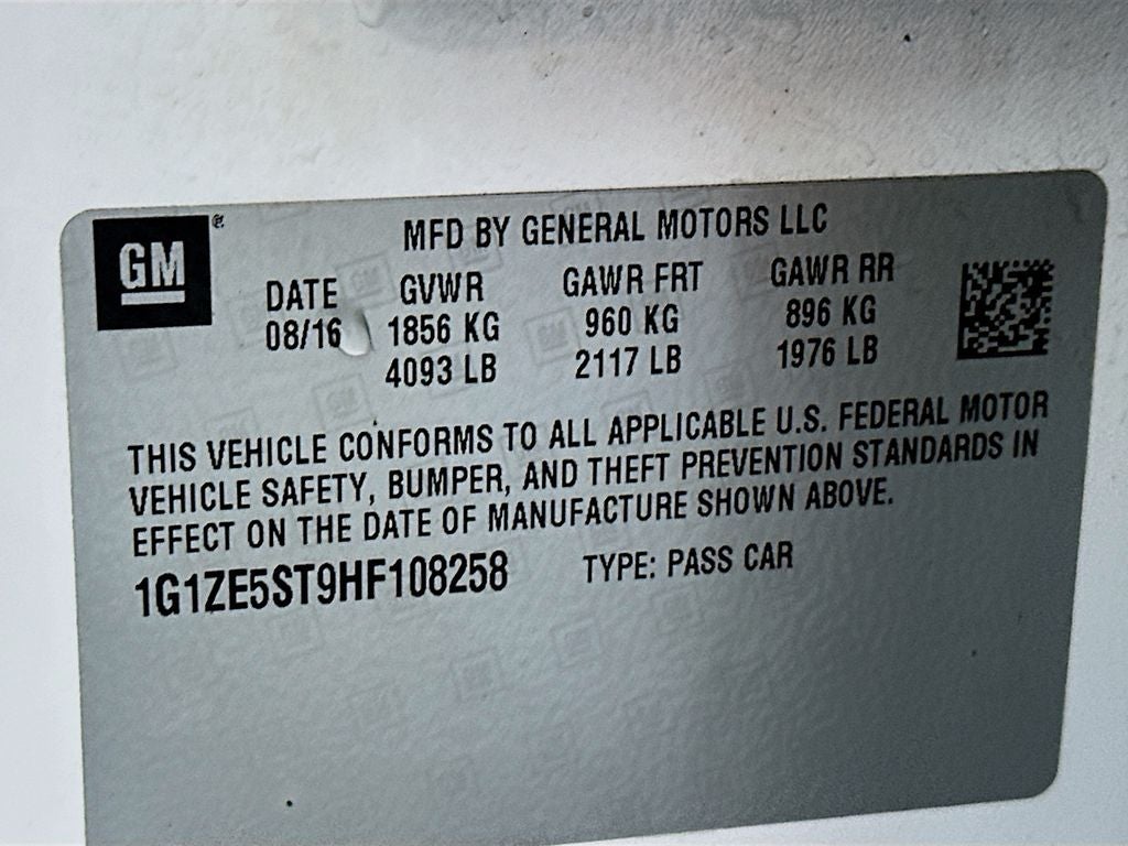 2017 Chevrolet Malibu LT