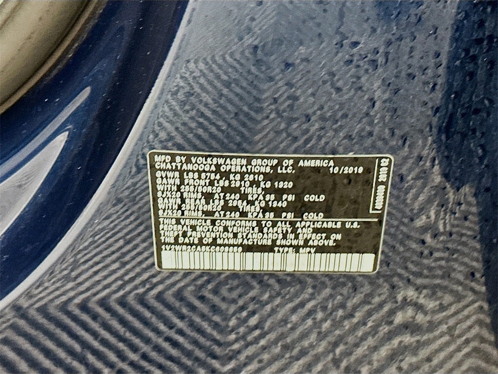 2019 Volkswagen Atlas 3.6L V6 SE w/Technology