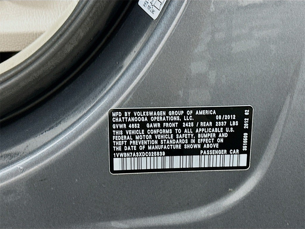 2013 Volkswagen Passat TDI SE