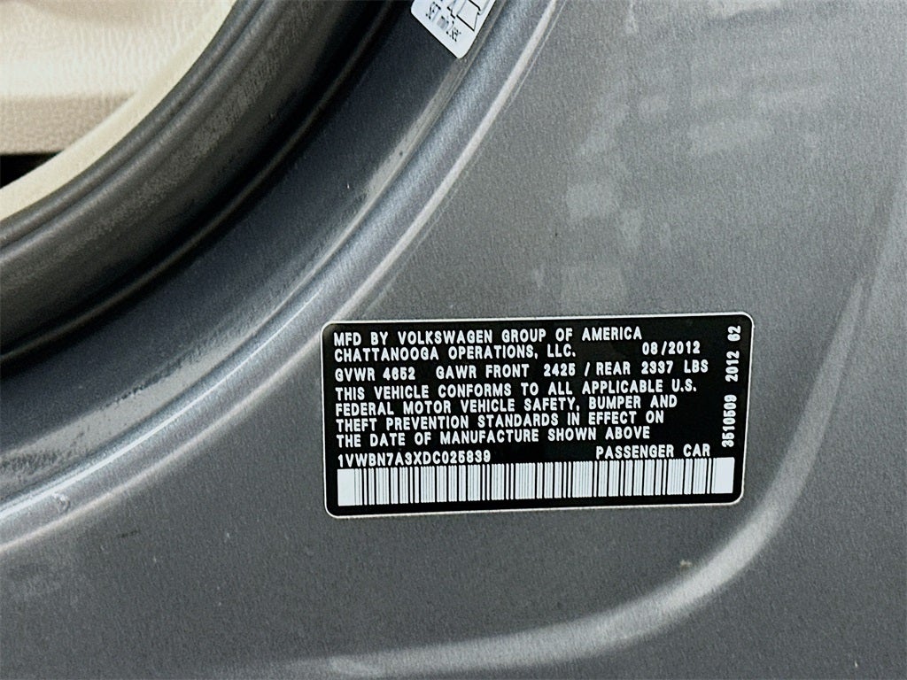 2013 Volkswagen Passat TDI SE