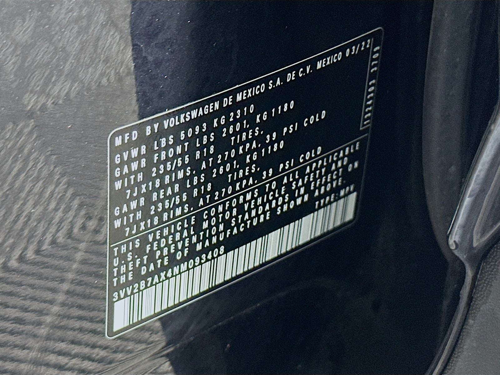 2022 Volkswagen Tiguan SE