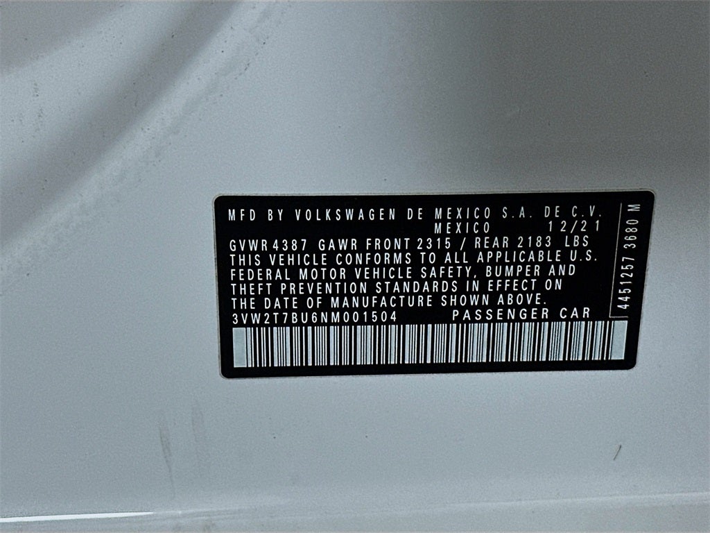 2022 Volkswagen Jetta GLI Autobahn