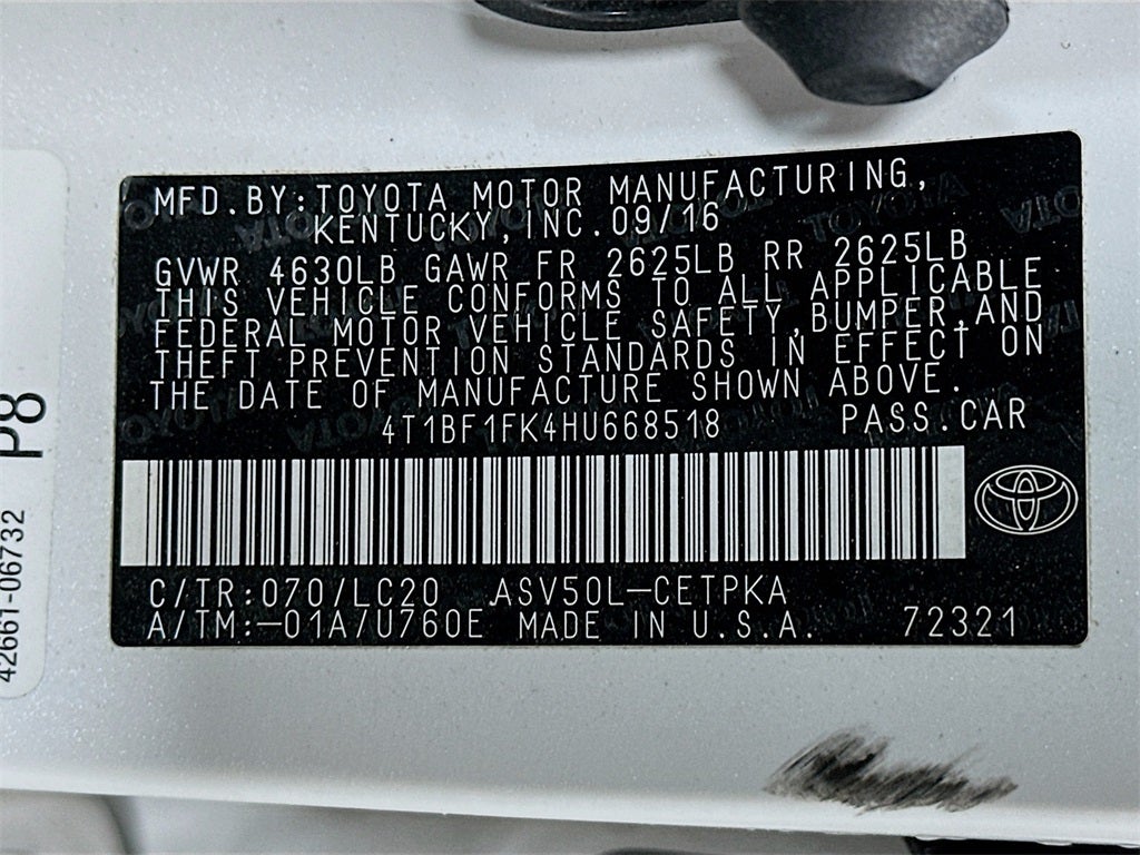 2017 Toyota Camry XSE