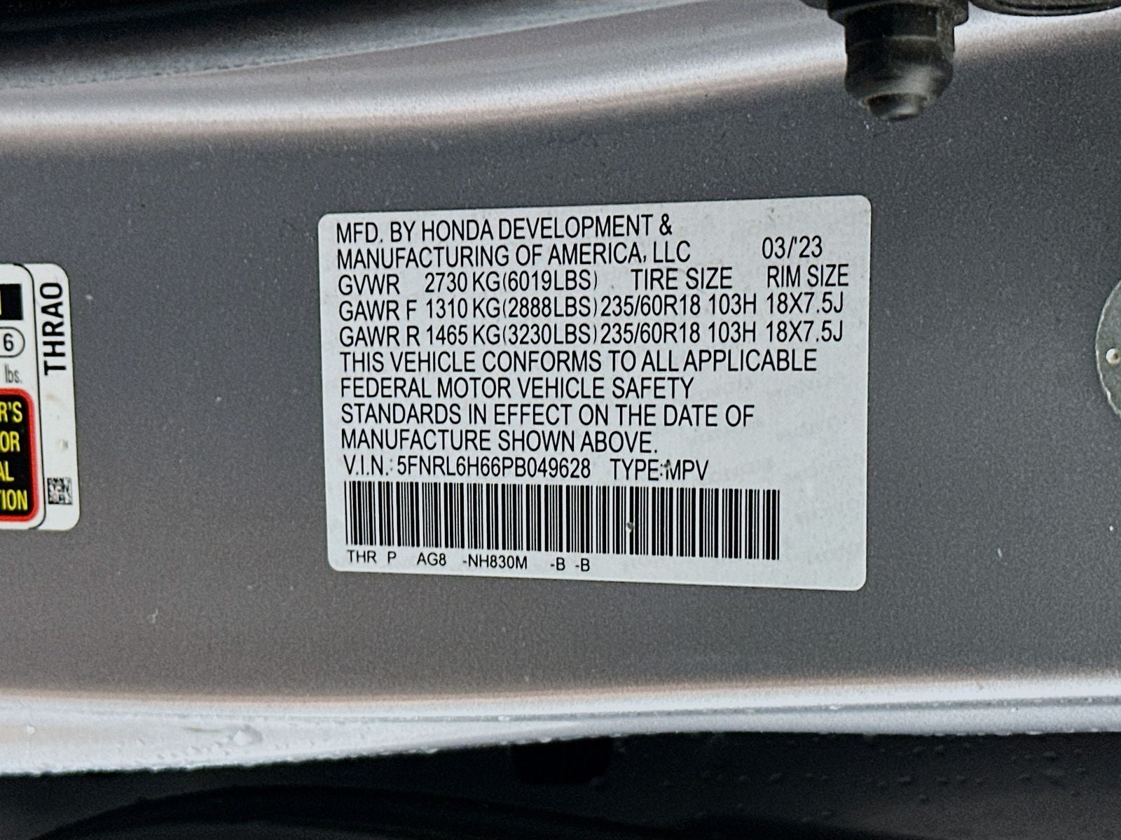 2023 Honda Odyssey EX-L