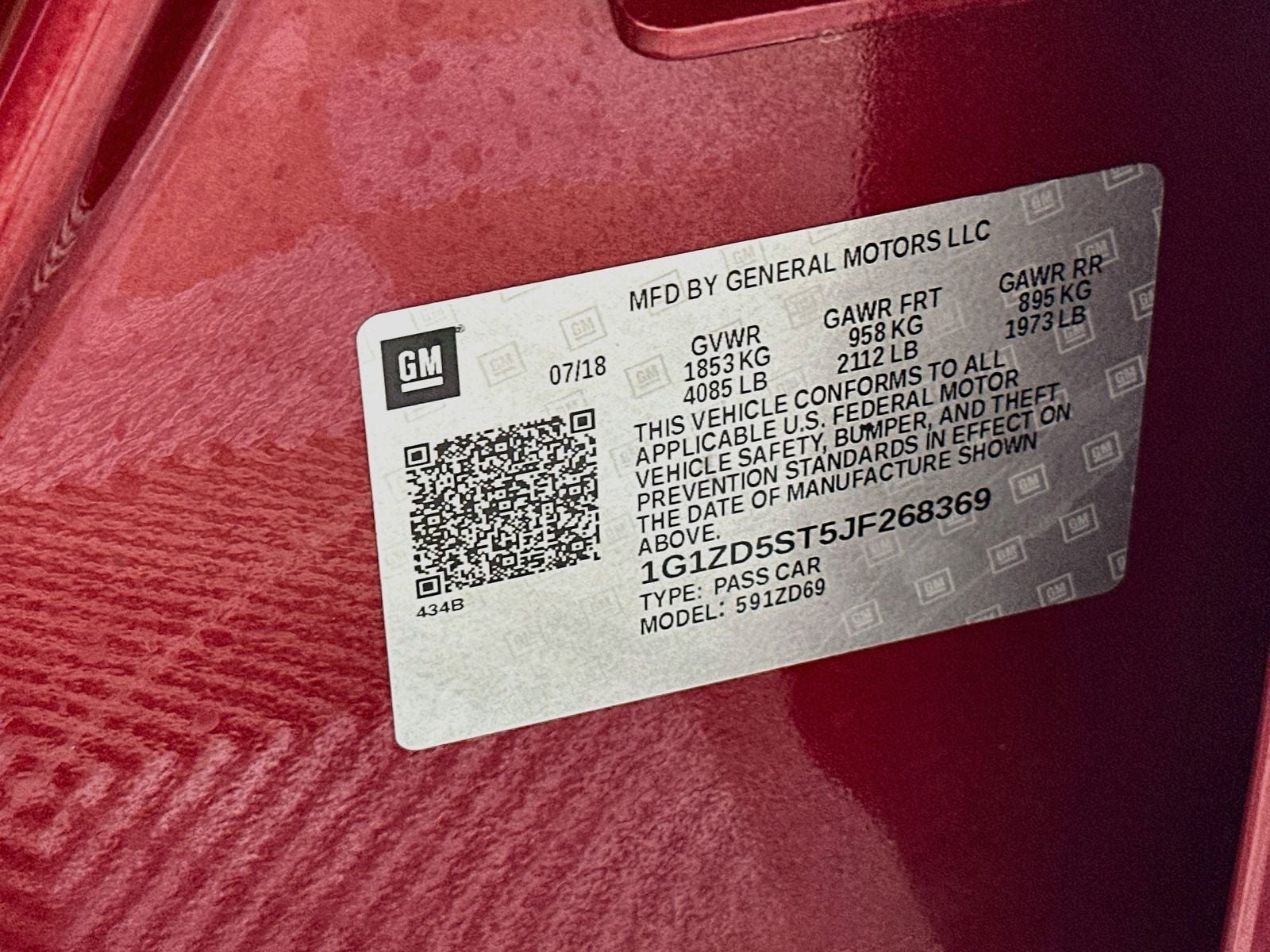 2018 Chevrolet Malibu LT