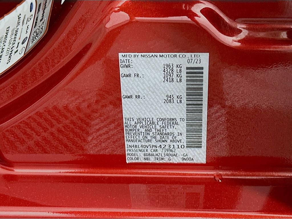 2023 Nissan Altima 2.5 SV