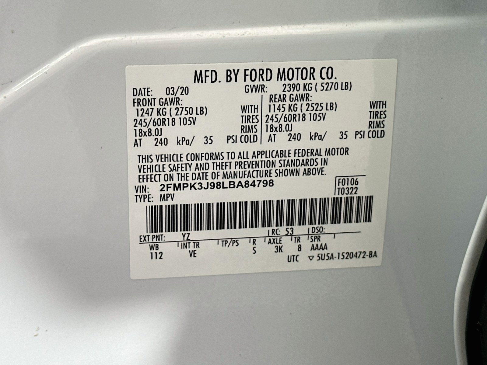 2020 Ford Edge SEL