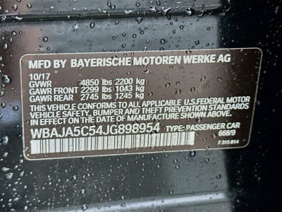 2018 BMW 5 Series 530i