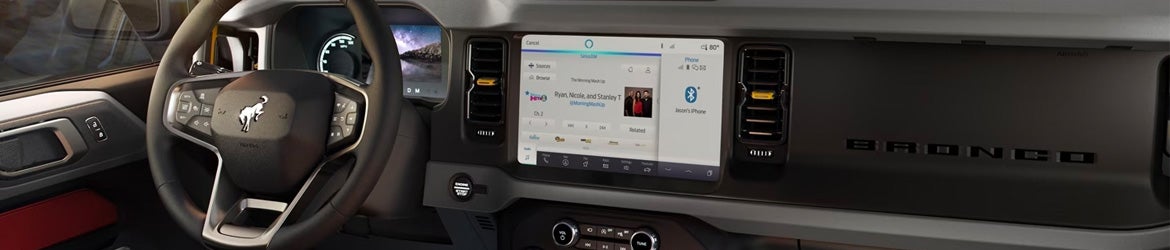 Ford Bronco full-width dash and console