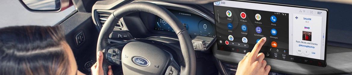 Full-width image of the Ford Escape interior dash