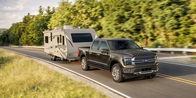 F-150 towing a trailer