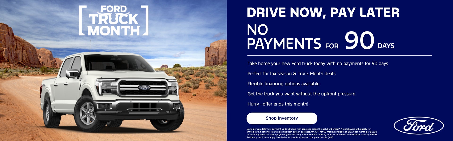 DRIVE NOW, PAY LATER